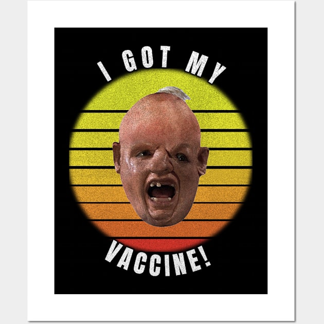 I got my vaccine - distressed Wall Art by Views of my views